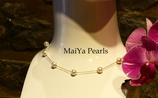 Necklace - AAA Fine Off-white Freshwater Pearl