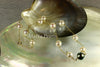 Necklace - Stunning  AA+ Tahiti Black Pearl & Fine White Freshwater Pearl 14k Gold Chain
