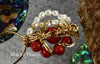 Pendant - One-of-Kind Wire Sculpted Corals & Pearls