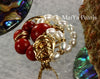 Pendant - One-of-Kind Wire Sculpted Corals & Pearls