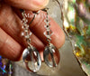 Earrings - Crystal Quartz Natural & Swarovski Crystal