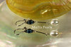 Earrings - Swiss Blue Topaz & Waterdrop White Pearls