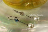 Earrings - Swiss Blue Topaz & Waterdrop White Pearls