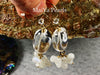 Earrings - Pure Charming Crystal  & Moonstone 14k GF