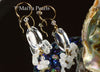 Earrings - Pure Charming Crystal  & Moonstone 14k GF