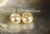 Earrings - Large Button FW Peach Earstuds