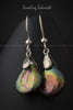 Earrings - Freshwater coin shaped Pearl