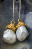 Earrings1 - 18K Vermeil Gold with Baroque Pearls
