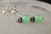 Earrings - Silver Chrysoprase (Australian Jade)
