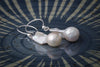 Earrings - Baroque Pearls with tail and 925 Sterling Silver Setting