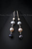 Earrings - Triple Pearls & 925 Sterling Silver