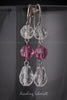 Earrings - Natural and Pink Swarovski Crystals