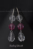 Earrings - Natural and Pink Swarovski Crystals