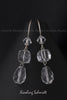 Earrings - Natural and Swarovski Crystal & 925 Sterling Silver Fishhook Clasps