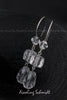 Earrings - Natural and Swarovski Crystal & 925 Sterling Silver Fishhook Clasps