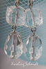 Earrings - Natural and Swarovski Crystal & 925 Sterling Silver Fishhook Clasps