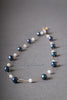 Necklace - Navy Blue Pearls & Moonstones