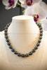 Necklace - Large Black Circlé Pearls