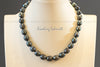 Necklace - Large Black Circlé Pearls