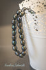 Necklace - Large Black Circlé Pearls