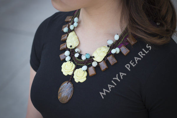 Necklace  -  Variety of Agates and Gemstones