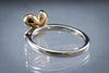 Ring - Top Quality Rose Gold Flower with Diamond