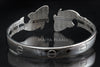 Fish Cuff Bracelet - Pure 999 Solid Fine Silver (Double Fish Pisces)