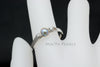 RARE Natural Pearl Ring - 14KW with Wild Natural Paua Pearl & 2-1Pt Diamonds