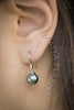 Earrings -   Exquisite AAA Tahitian Black Pearls with Diamonds & 18KW