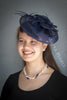 Fascinator - Large & Round with Feather Decorations