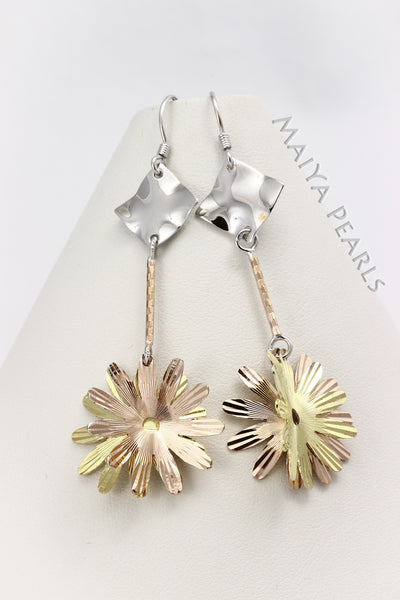 Earrings - 925 sterling silver plated rose gold
