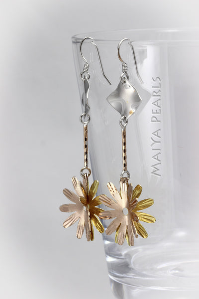 Earrings - 925 sterling silver plated rose gold