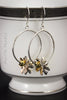 Earrings - 925 sterling silver and plated rose gold