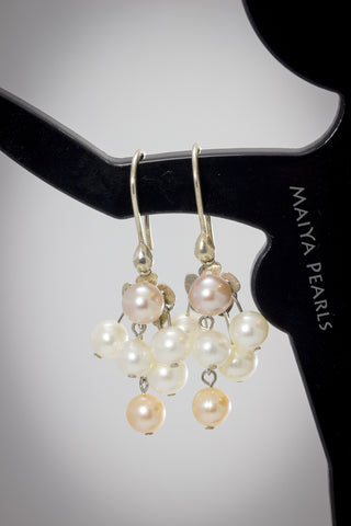 Earrings - Multi Freshwater Pearls