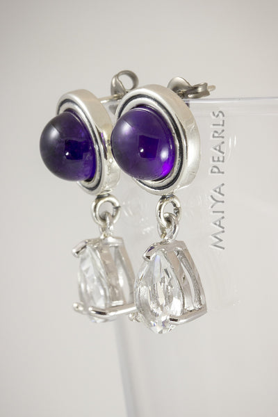 Earrings - AAA Amethyst - Topaz