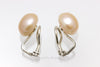 Stud Earrings - Clip On Freshwater Peach Pearl Studs