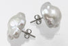 Stud Earrings - Flower Pearl Studs and Sterling Silver Studs