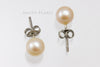 Stud Earrings - Round Pearl (White, Peach, Purple, Dyed Black)