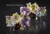 Stud Earrings - Multi-Gemstone Floral Design