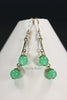 Earrings-Natural Chrysoprase