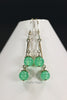 Earrings-Natural Chrysoprase