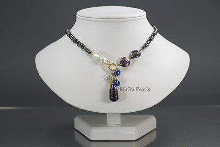 Necklace - Multi Freshwater Pearls