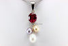 Necklace- Pearls with Ruby