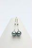 Earrings-Tahiti black Pearl with 925 Sterling Silver
