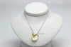 Necklace - Freshwater Keshi Peach Pearl with silver star