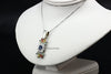 Pendant- Blue Sapphire with multi color gemstones