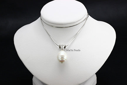 Pendant - Large water drop freshwater Pearl