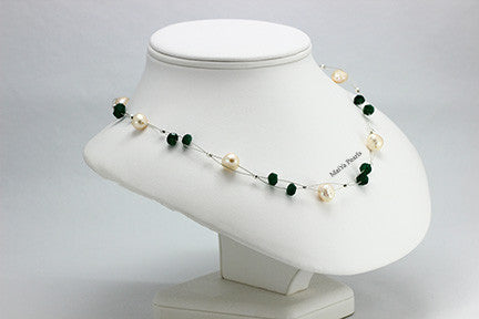 Necklace -Pearls and Gemstones