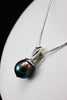 Pendant- Tahiti black pearl oval waterdrop