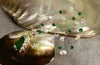 Necklace - Rare Beautiful Emerald (natural) & Keshi Pearl FW